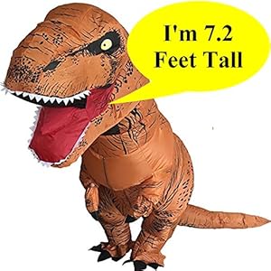 Splendoress T Rex Dinosaur Costume-Funniest Trex Inflatable Adult Dragon-Huge Blow up T-Rex