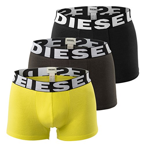 DIESEL 3-Pack Boxer Shorts, Shawnthreepack, Pants 3Pack - Color Selection: Colour: Yellow/Black | Size: Small