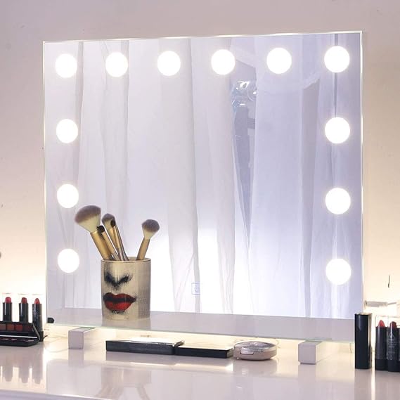 Chende Hollywood Vanity Mirror with 12 LED Lights and Touch