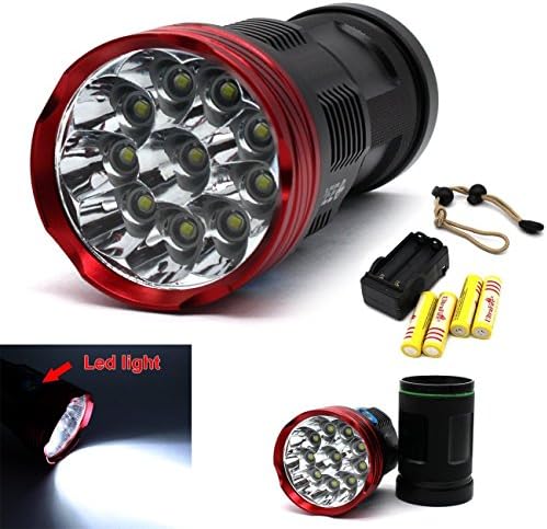 2017 Tactical skyray Rechargeable 15000LM SKYRAY 10x CREE XML T6 LED Flashlight Torch Hunting Lamp+4x18650 Battery+Charger