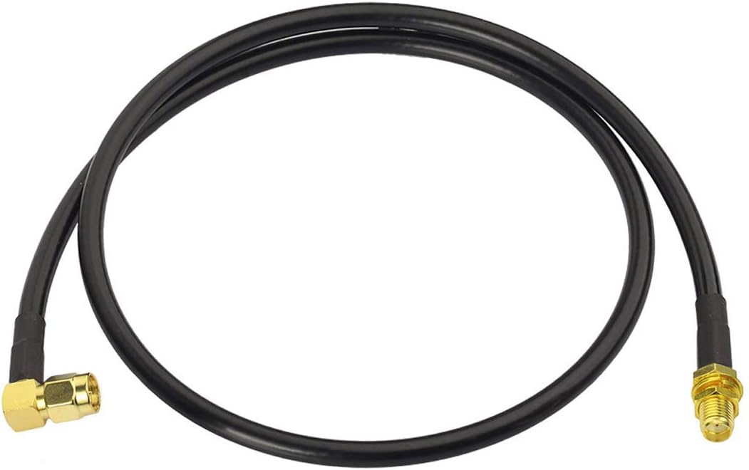 Bingfu Ham Radio Antenna Extension Relocation Cable SMA Male Right Angle to Female RG58 Coaxial Cable 1m 3 feet for Ham Radio Kenwood BaoFeng Wouxun Icom Yaesu Vertex Standard Horizon Marine VHF Radio: Home Audio & Theater
