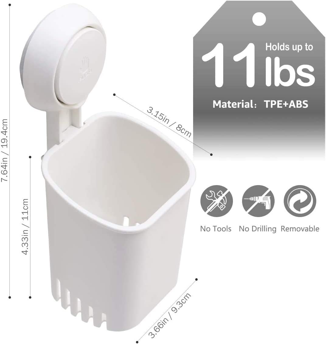 Bathroom Waterproof Suction Cup Toothbrush Holder - Image 3