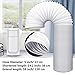 TuhooMall Portable Air Conditioner Exhaust Hose 5 Inch Diameter Counterclockwise (59 Inch Length)