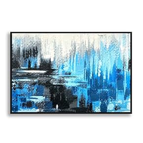 Framed Canvas Wall Art for Living Room, Bedroom Abstract Impression Canvas Prints for Home Decoration Ready to Hanging - 16x24 inches
