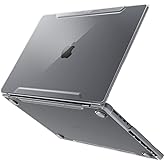 Spigen for MacBook Pro 14 inch Case M5 (2025) M4/Pro/Max (2024) M3/M2/M1/Pro/Max (2023-2021) A3112 A3185 A3401 A2918 A2992 A2779 A2442, Thin Fit Transparent Protective Hard Shell Case, Crystal Clear