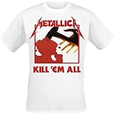 Metallica T Shirt Kill Em All Band Logo Official Mens White
