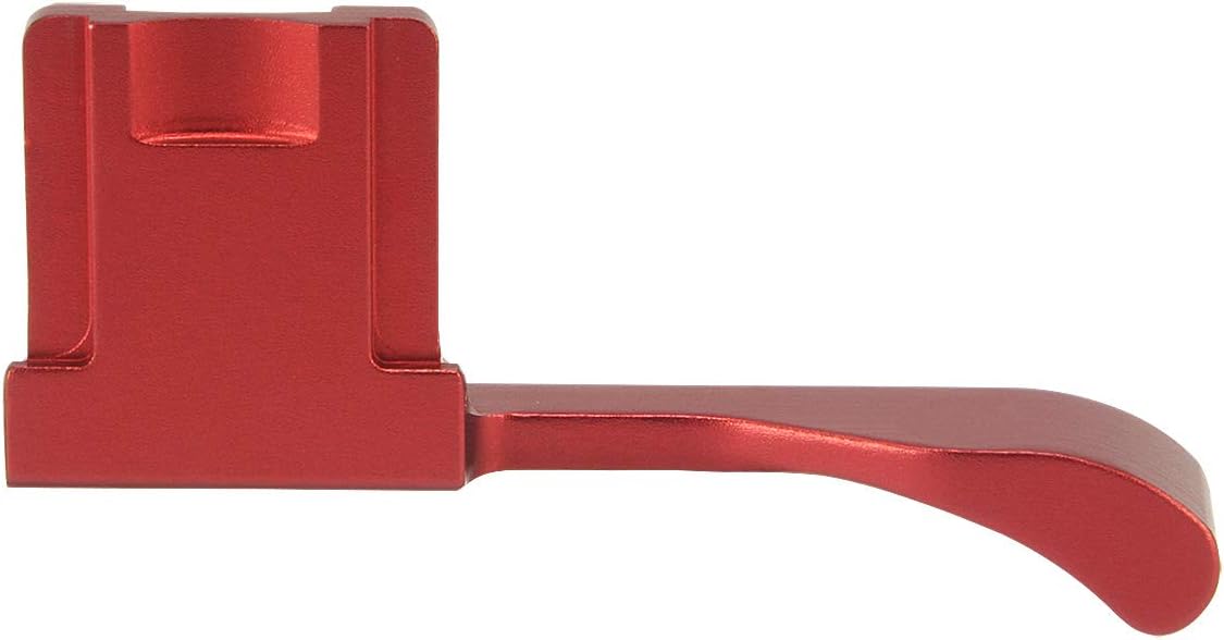 Haoge THB-XR Metal Hot Shoe Thumb Up Rest Thumbs Up Hand Grip Designed for Fujifilm Fuji FinePix X100F X100V X-Pro2 XPro2 X-Pro3 XPro3 Camera Red Better Balance & Grip Convenience - Image 4