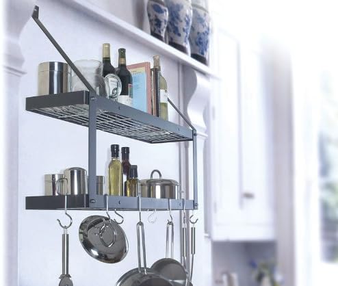 Rogar Double Bookshelf Potrack (Black/Chrome)