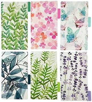 Plastic Binder Index Dividers, Category Page Loose Leaf Notebook Paper 18-Tab(Forest Series, 3 Sets, Each 6-tab), Assorted Designs, Match for Standard A7 Size 6-Ring Planners