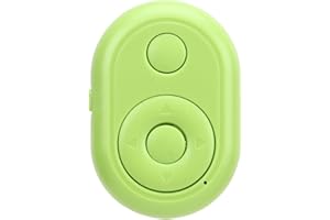 JIAWU Page Turner, TikTok Remote Control Kindle App Shutter Clicker, Phone Camera Bluetooth Remote Clicker, 10M Range Remote Shutter Selfie Button, Compatible with iOS, Android, Phone (Green)