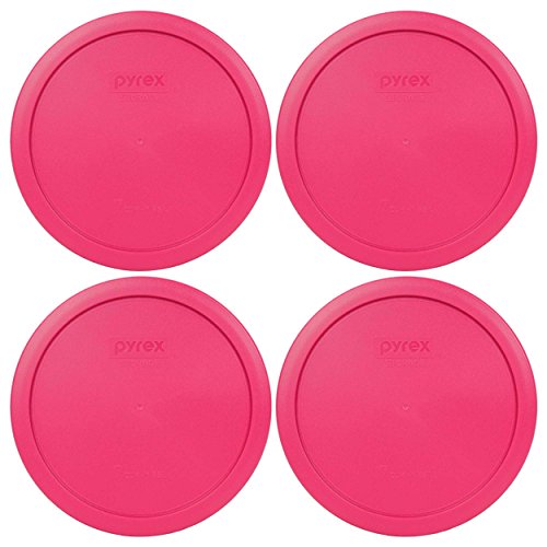 Pyrex 7402PC 7Cup Fuchsia Pink Plastic Food Storage Lid, Made in USA