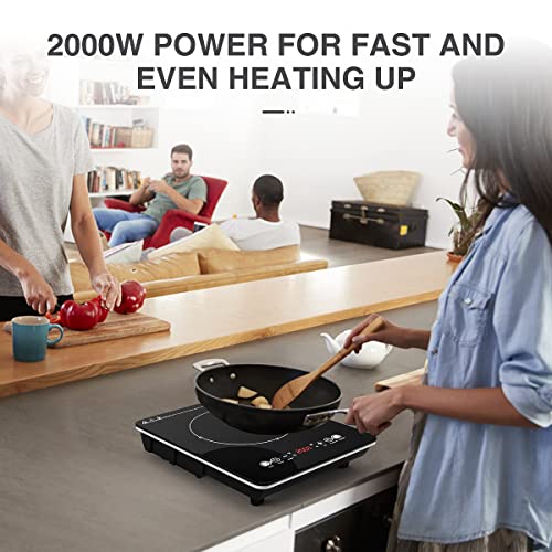 VBGK Portable Induction Cooktop With Ultra Thin Body, Low Noise Hot