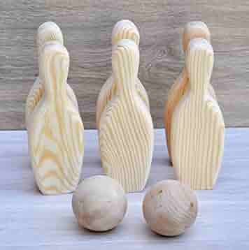 wooden bowling set kmart