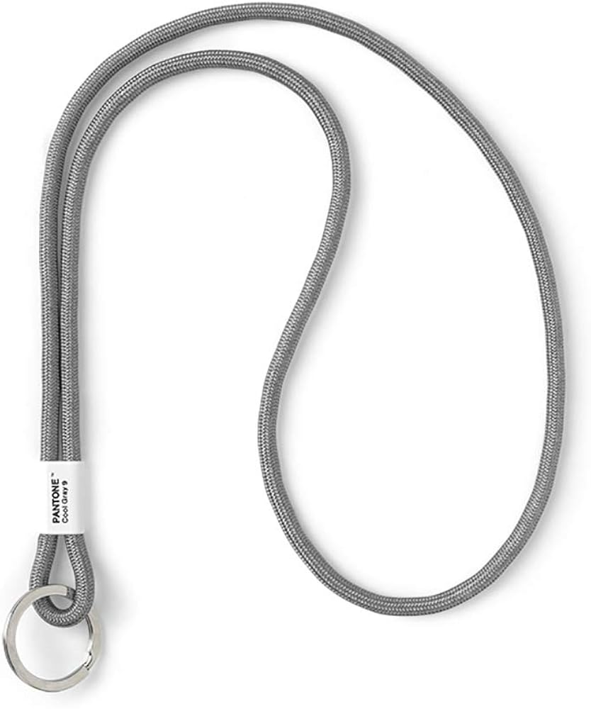 Copenhagen Design Pantone Key Chain L, Long Key Hanger, Nylon, Grey, Cool Gray 9 C,16601
