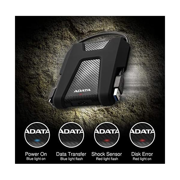 ADATA HD680-1 TB, Externe Festplatte mit USB 3.2 Gen.1, schwarz – Bild 6