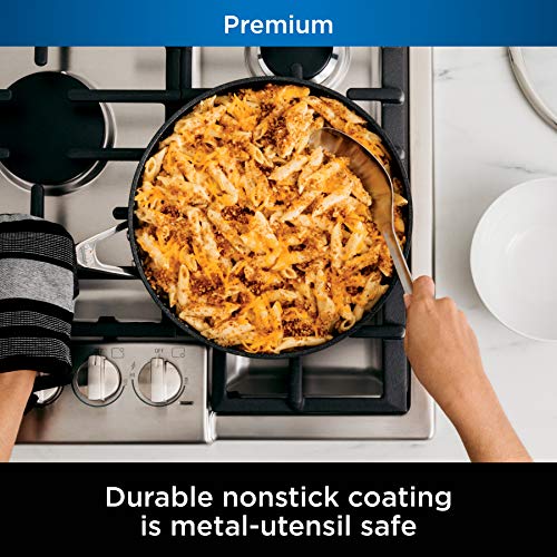 Ninja C30130 Foodi NeverStick Premium 3Quart Sauté Pan with Glass Lid