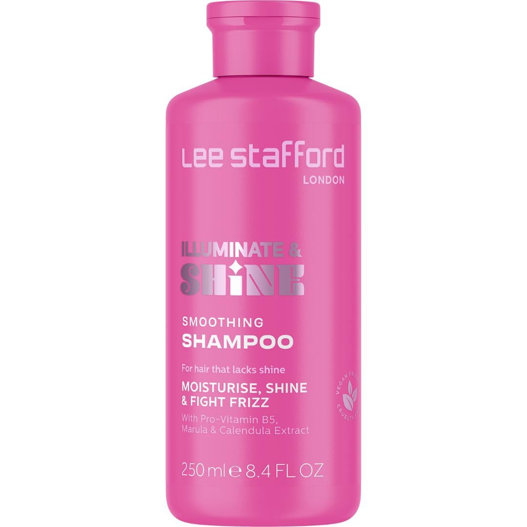 Lee Stafford Smoothing Shampoo | Illuminate & Shine - Best for Dry Dull Hair, Lightweight Clarifying Gel for A High Gloss Sleek Silk Shiny Finish, Infused with Marula Oil for Rich Moisture, 250 ml — image 1