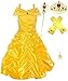 Romy's Collection Princess Belle Yellow Party Costume Dress-Up Set (7-8, Yellow)