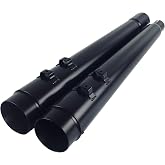 SHARKROAD Black 4.4&rdquo; Slip-On Mufflers for Harley 2017-up Touring Road King, Steet Glide, Road Glide, Electra Glide, 06BB