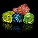 Fun Central I544 24 count LED Flashing Jelly Flower Rings, Glow Rings - for Valentine's Day Party, Glow in the Dark Party, Rave Party, Disco Party, Wedding, Birthday, Accessory, Party Favors, Rewards, Prizes, Giveaways - Assorted