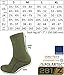 281Z Military Warm 6 inch Liners Boot Socks - Outdoor Tactical Hiking Sport - Polartec Fleece Winter Socks (Large, Olive Green)