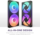 NZXT F280 RGB Core 280mm Single-Frame Fan Unit with 2 x 140mm RGB Fans view 2