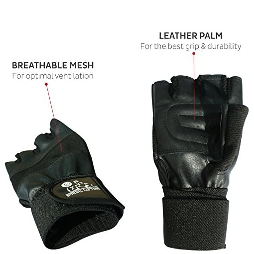 Nordic Lifting Weight Lifting Gloves with 12" Wrist Wraps Support for Gym Workout, Cross Training, Weightlifting, Fitness & Cross Training - The Best for Men & Women -Quality Gear - Image 5