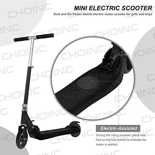 Electric Scooter Light Weight Folding Adjustable Smart Electric Kick Power Motorized Assisted Scooter Built in Rechargeable Battery for Kids