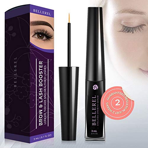 Eyelash Growth Serum, Eyelash Enhancer, Natural Non-irritating Lash and Brow Booster Serum for Longer,Thicker, Fuller, Luscious Lashes and Eyebrows (3ML)