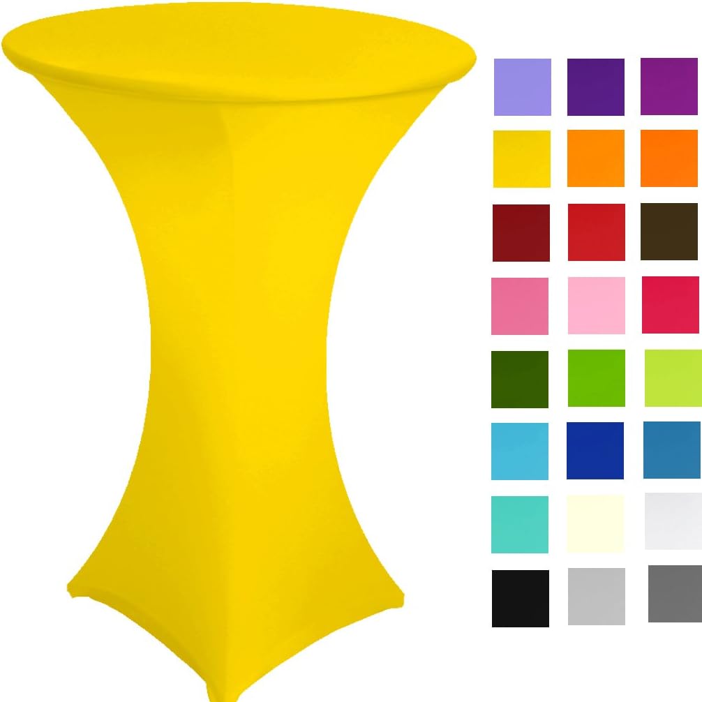 Spandex Poseur Table stretch Cover Cocktail Tablecloth Ø 60 cm 4 legs