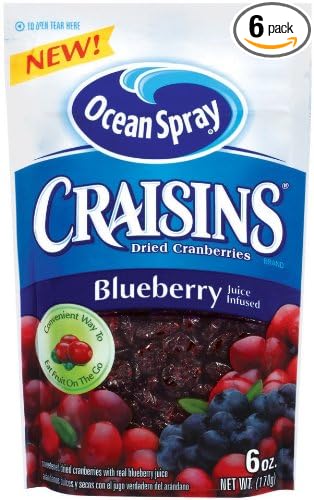 Ocean Spray Craisins Sweetened Dried Cranberries Blueberry Flavored 6 Ounce Pack Of 6 Amazon Com Grocery Gourmet Food Ocean Spray Craisins Sweetened Dried Cranberries Blueberry Flavored 6 Ounce Pack Of 6 Amazon Com Grocery Gourmet Food