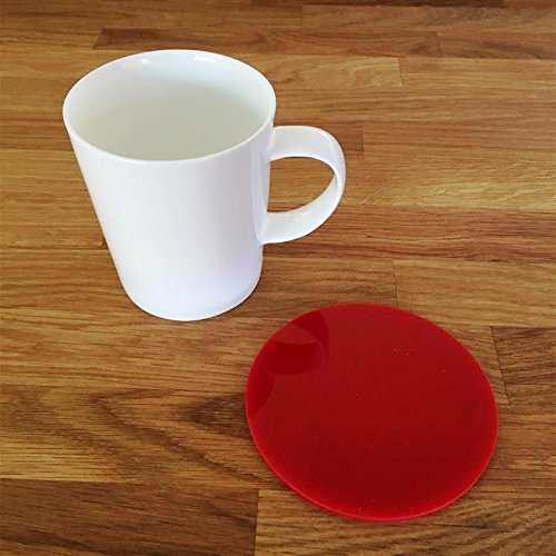 Super Cool Creations Coasters - Round - Red - 8 Set