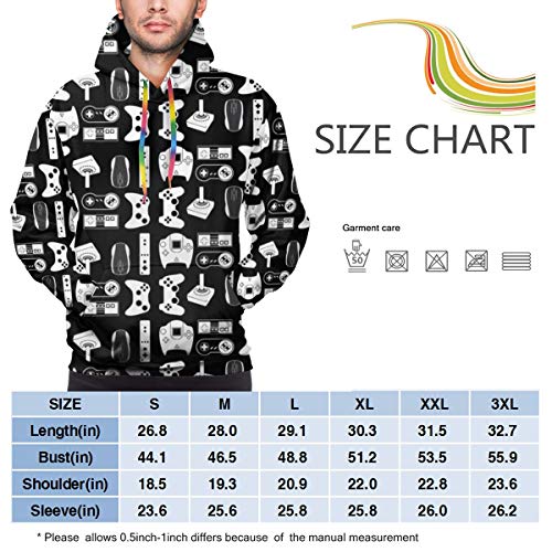 Novelty Hoodies with Mountainous Pockets for Boys Mens, Video Sport