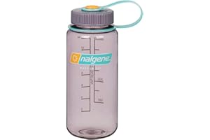 Nalgene Sustain Tritan BPA-Free Water Bottle Made with Material Derived from 50% Plastic Waste, 16 OZ, Wide Mouth