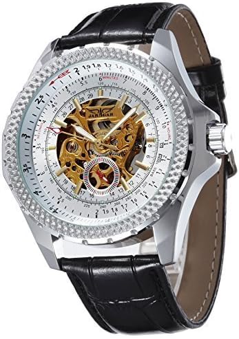 INTIMES JEWELRY Classic JARAGAR Automatic Mechanical Wristwatch Steampunk Golden Dial
