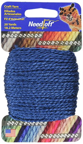 Needloft Craft Yarn, 20-Yard, Dark Royal Blue