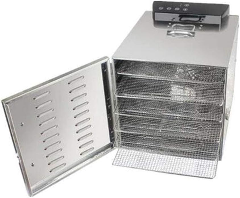 110V/220V 6 Layer Commercial Fruit Food Dryer Stainless Steel Food Fruit Vegetable Pet Meat Air Dryer Electric Dehydrator