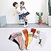 VWU 6 Pack Little Girls Boys Tube Socks Stripe Knee High Socks 1-10 Years (M (4-6 years))