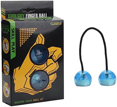 LED Fidget Ball, Finger Chucks, Thumb Ball is a Decompression Toy Perfect for ADD, ADHD, Anxiety and Stress Relief by COOLGUY (Blue)