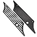 Amazicha Hard Billet Saddlebag Latch Covers For Harley Davidson Touring Models Hard Bags 1993-2013 (Black)