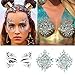 Body Tattoo Sticker, Fascigirl 4 Bohemian Rhinestone Crystal Mermaid Tears Stickers Halloween Rave Party Festival Metallic Shiny Gems Glitter Temporary Face Body Tattoos Jewels