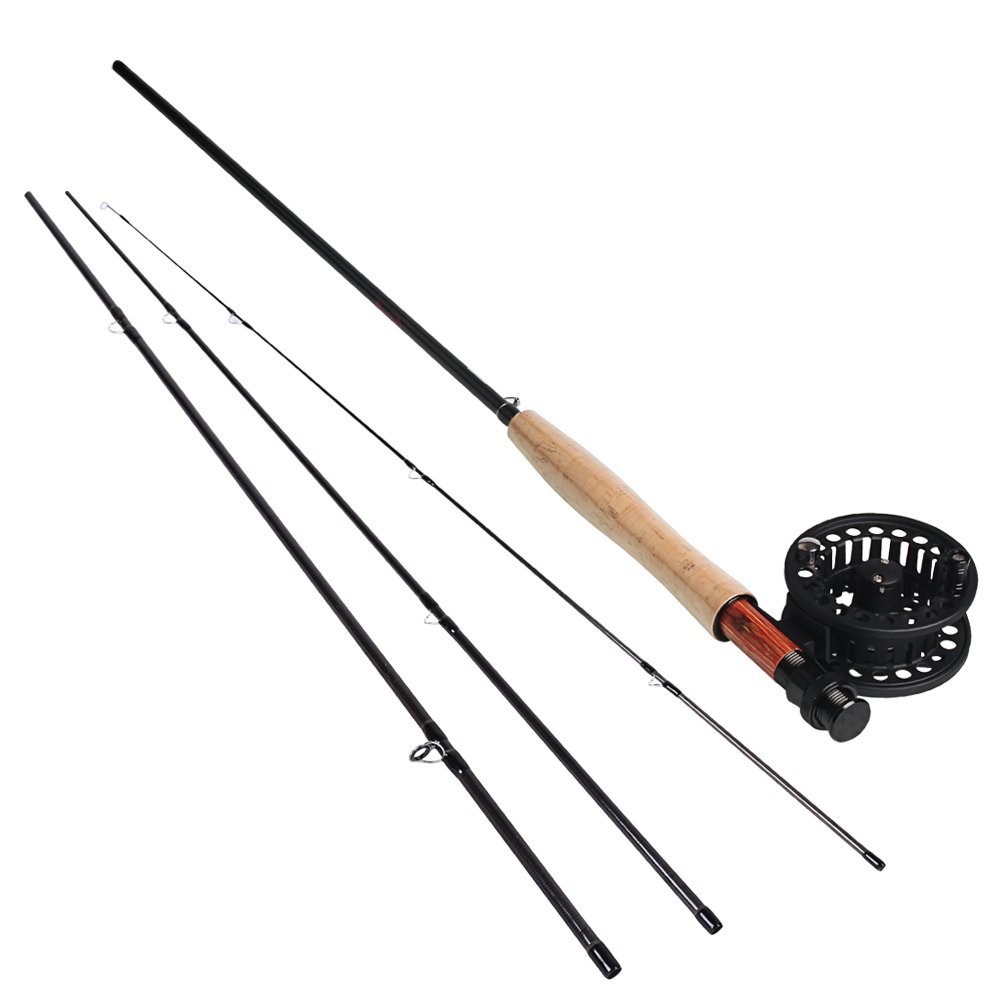 Sougayilang Saltwater Freshwater Fly Fishing Rod With Reel Combo Kit eBay