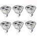 JKLcom MR16 3W LED Bulbs MR16 3W 12V Warm White 2700K Not Dimmable 60 Degree Beam Angle LED Spotlight Bulbs for Landscape Recessed Lighting,35W Halogen Bulbs Equivalent,6 Pack