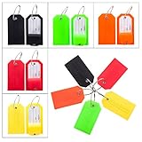 BlueCosto Flexible PVC Luggage Tags Suitcase Bag Labels -4/5pk