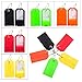 BlueCosto Flexible PVC Luggage Tags Suitcase Bag Labels - Pack of 4