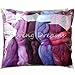 HAND DYED Super Soft BFL Wool SPINNING FIBER. Lustrous Long Wool Top Roving pre-drafted for Hand Spinning, Felting, Blending and Weaving. 5 beautifully colored Mini Skeins DISCOUNT PACK, Purple Haze