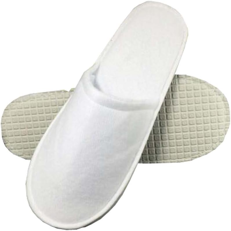 white towelling slippers