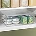 mDesign BBQ Grill Accessories Organizer Box for Cooking Utensils - Large, Clear