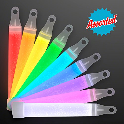 Assorted Colors 4" Mini Glow Sticks (Set of 50)