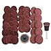50PCS 1 inch Roll Lock Sanding Disc, VÉZAAR Quick Change Discs 36 60 80 120 240 Grit Assortment Die Grinder Accessories with 1/4 Dia Arbor